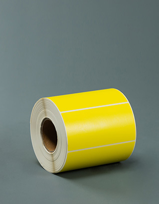 黄色铜版纸不干胶